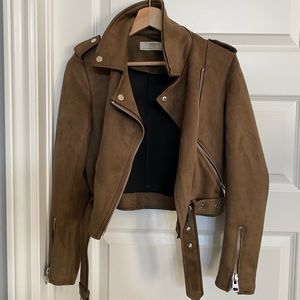Zara Suede Biker jacket